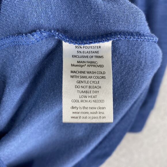 Toad & Co Blue Hibernation Quarter Zip Sweater Dress Size Small - Picture 4 of 6